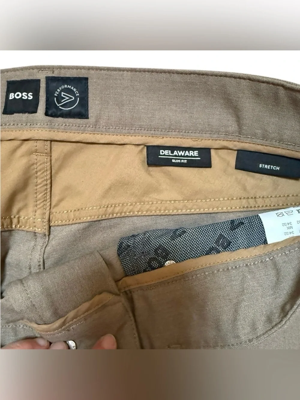 BOSS Delaware Slim Fit Performance Stretch Pants